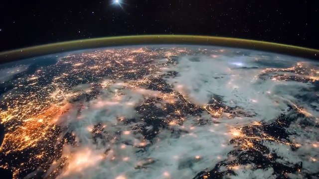 Рассвет на Земле вид из космоса HD (2016) / Dawn on earth from space Video HD (2016)