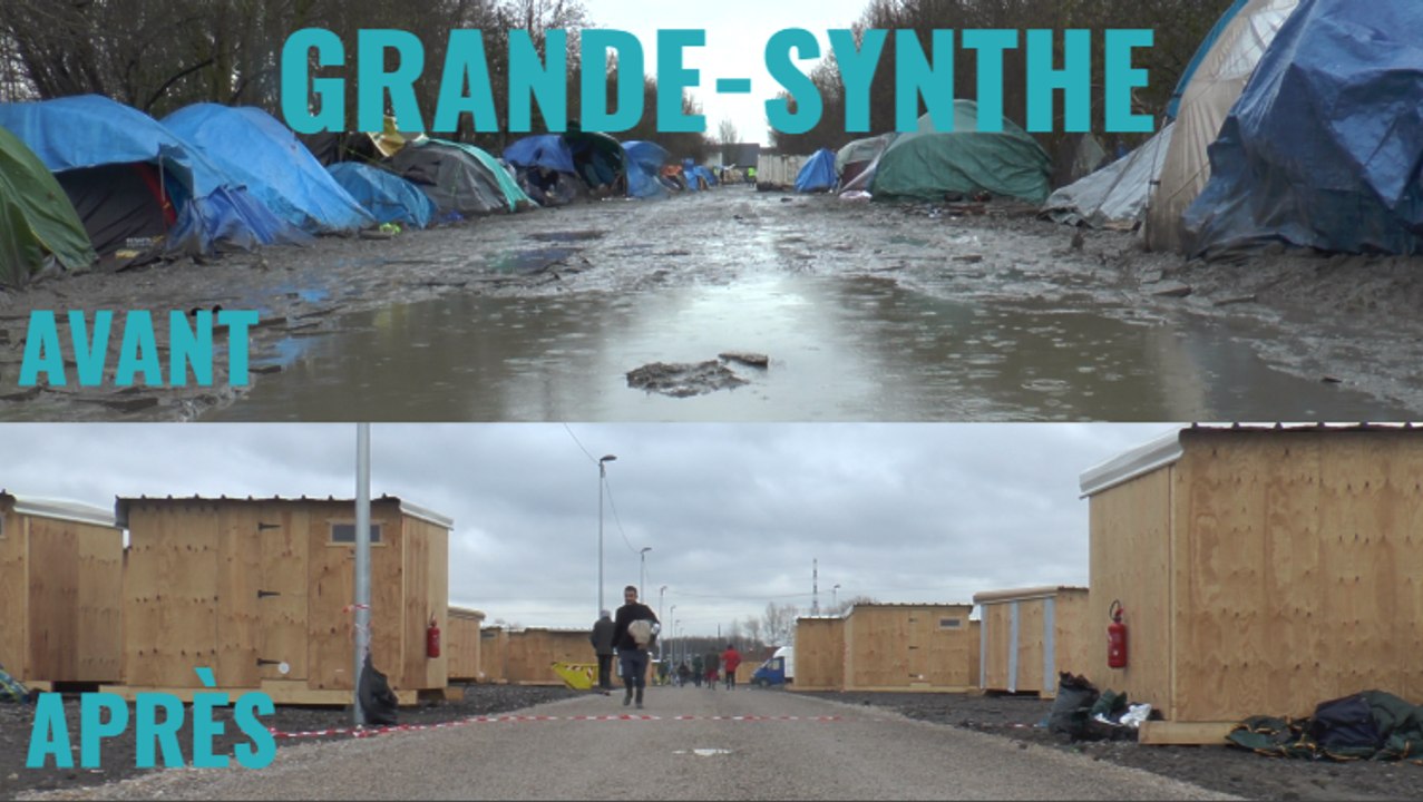 Avant/Après, comment le camp de Grande-Synthe est devenu décent