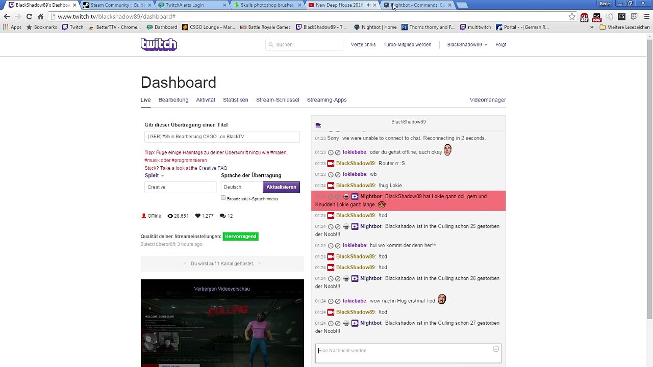 [ GER] #Skin Bearbeitung CSGO...on BlackTV ~ preview