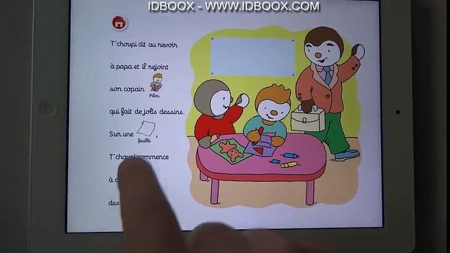 T'Choupi (TChoupi) à l'école livre interactif Dessins Animés T'choupi