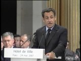Visite de Nicolas Sarkozy à Bertrand Delanoë