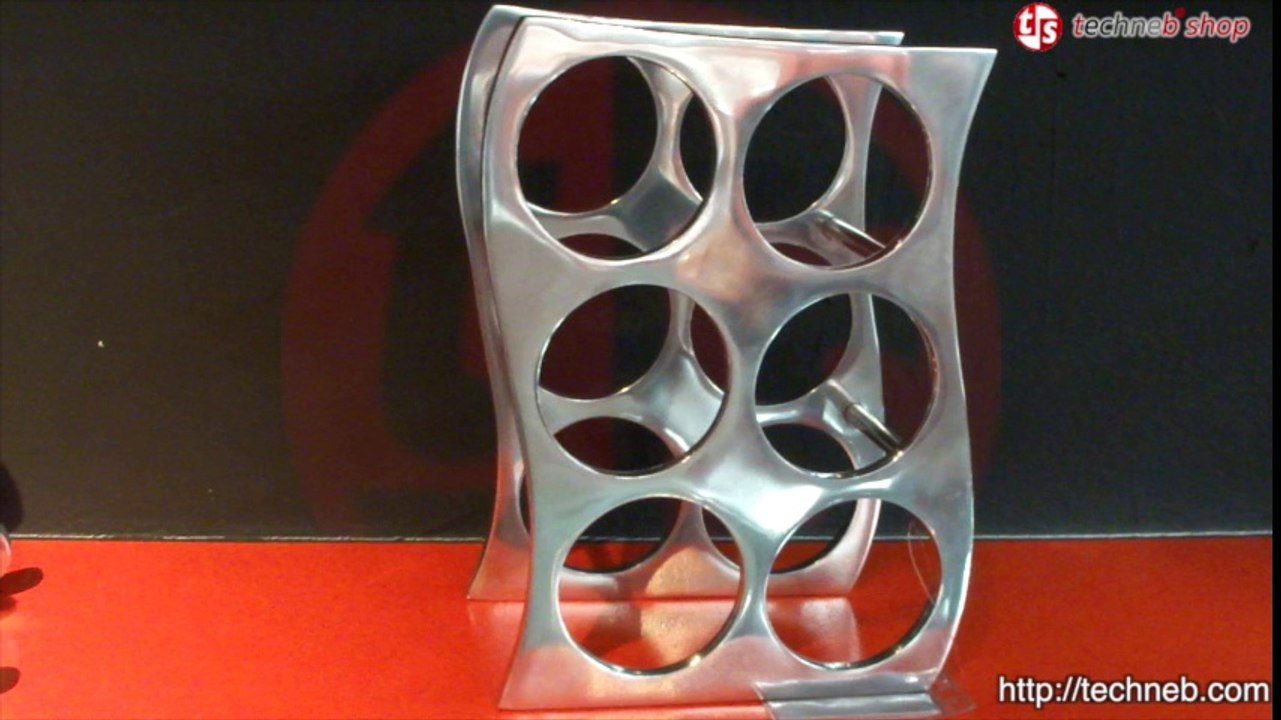 Porte bouteilles HOLES en aluminium (aluminium)