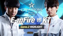 [H/L 2016.02.03] E-mFire vs KT Game 2 - RO1 l 롯데 꼬깔콘 LoL Champions Korea Spring 2016