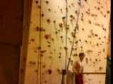 jeté d'escalade en salle