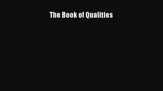Read The Book of Qualities Ebook Free
