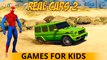 GTA  Real Cars Part 2 - Spiderman Cartoon for Kids - Mercedes Collection for Children