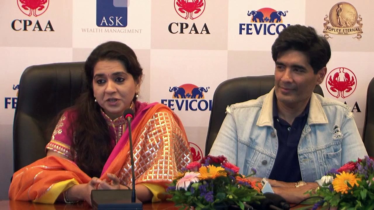 Fashion Designers Shaina NC And Manish Malhotra Press Meet For Cancer