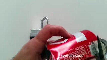 Open Lock with Soda Can