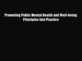 PDF Promoting Public Mental Health and Well-being: Principles into Practice Free Books