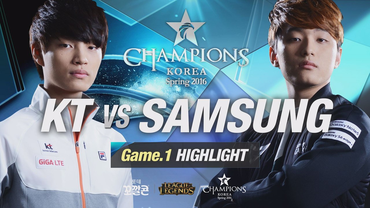 [H/L 2016.01.28] KT vs SAMSUNGGame 1 - RO1 l 롯데 꼬깔콘 LoL Champions Korea Spring 2016