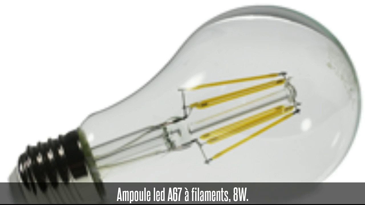 Ampoule led filament A67, E27, 8W, 800 lm, 300°, blanc neutre