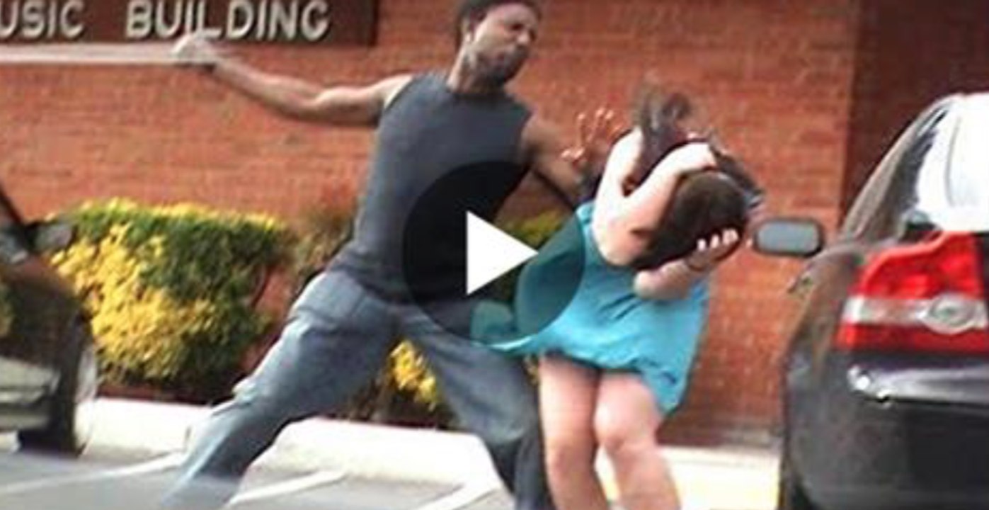 This Guy Hits His Girlfriend, Watch What He Gets In Return!
