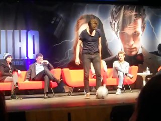 Matt Smith Shows Off Football Skills - Doctor Who Convention