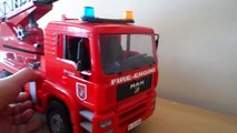 My Bruder Toys Man Fire BRIGADE Engine Truck Toy German Made