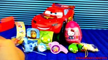 Lightening McQueen Egg Unboxing! Angry Birds Peppa Pig Kinder Surprise Hello Kitty Thomas