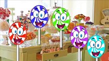 Sweet Candy Lolly Pops Finger Family Animation Nursery Rhyme Song with Surprise Eggs For K