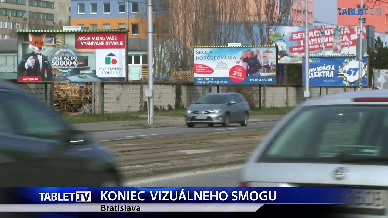 Nesrovnal: Znižujeme vizuálny smog v Bratislave