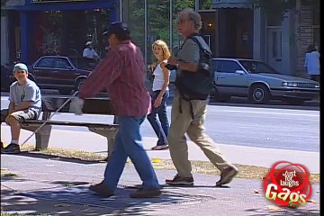 Blind man falls in man hole!