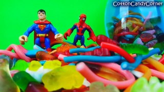 Giant Surprise Candy Eggs Spiderman Batman Superman imagenext CottonCandyCorner