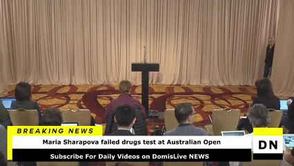 Maria Sharapova Failed Drug Test vs Serena Williams Australian Open Press Conference