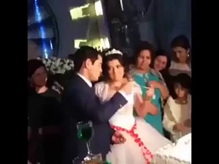 Gelinin Pasta Oyununa Damattan Çok Sert Tepki! Yok Böyle Bir