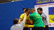 Чемпионат Украины по армрестлингу 2014г. финал 70кг левая рука