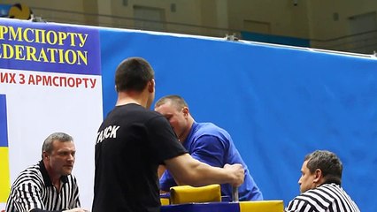 Чемпионат Украины по армрестлингу 2014г. финал 110кг левая рука