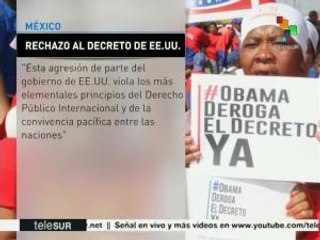 Desde México rechazan decreto de EE.UU. contra Venezuela