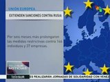 UE extiende por 6 meses sanciones contra Rusia y Ucrania