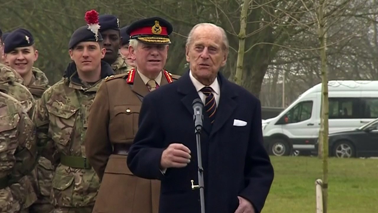 Prince Philip 'world's most experienced plaque unveiler' video