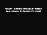 Read Portfolios of Real Options (Lecture Notes in Economics and Mathematical Systems) Ebook
