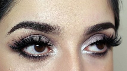 QUICK AND EASY SILVER_GREY SMOKEY EYE MAKEUP TUTORIAL
