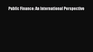 [PDF] Public Finance: An International Perspective [Download] Full Ebook