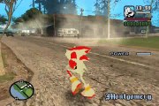 GTA San Andreas-Playing as Shadow the Hedgehog
