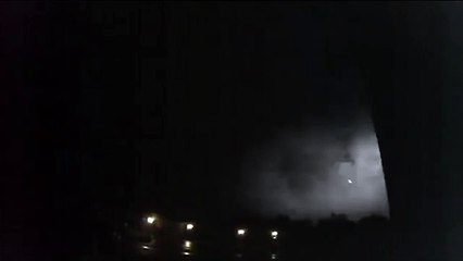 Flying creature Captured During Major Lightning in Los Angeles;