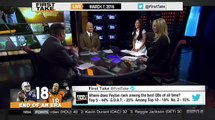 ESPN FIRST TAKE (3_7_2016)- PEYTON MANNING'S GOODBYE A MUST-SEE FOR BRONCOS PAST AND PRESENT