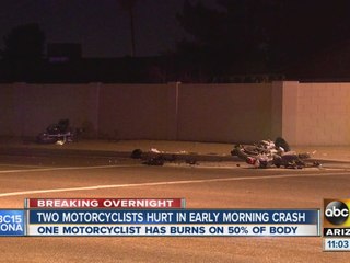 Motorcyclists hurt in Phoenix crash