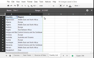 043 Create a filter view