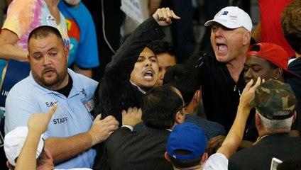 Violence at Trump rallies increasing, but not new