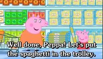 Learn english through cartoon | Peppa Pig with english subtitles | Episode 72: Shopping