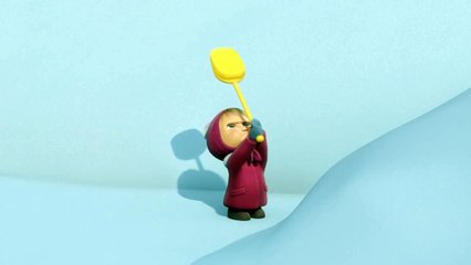 Маша и Медведь - Следы невиданных зверей (Игра в снежки)