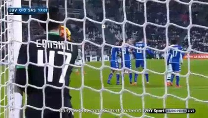 Alex Sandro Fantastic HEADER CHANCE - Juventus 0-0 Sassuolo