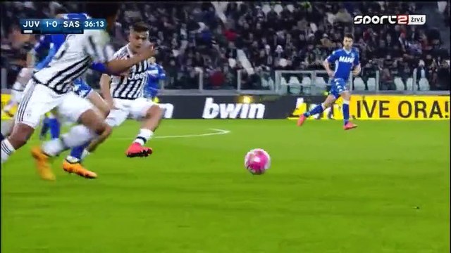 1-0 Paulo Dybala Goal Italy Serie A - 11.03.2016, Juventus FC 1-0 Sassuolo Calcio