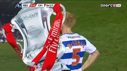 Jake Cooper Horror Foul RED CARD Reading 0-1 Crystal Palace