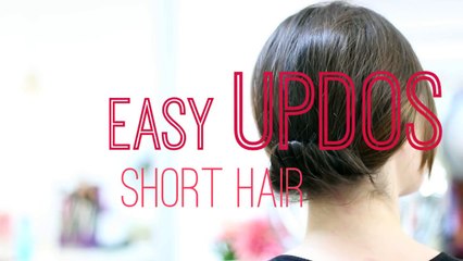 Easy updos for short hair