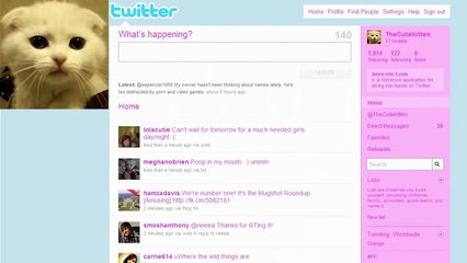 CUTE TALKING KITTEN SAYS  I M NEW