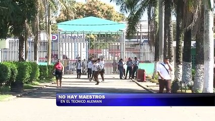 No hay maestros en el Tecnico Aleman