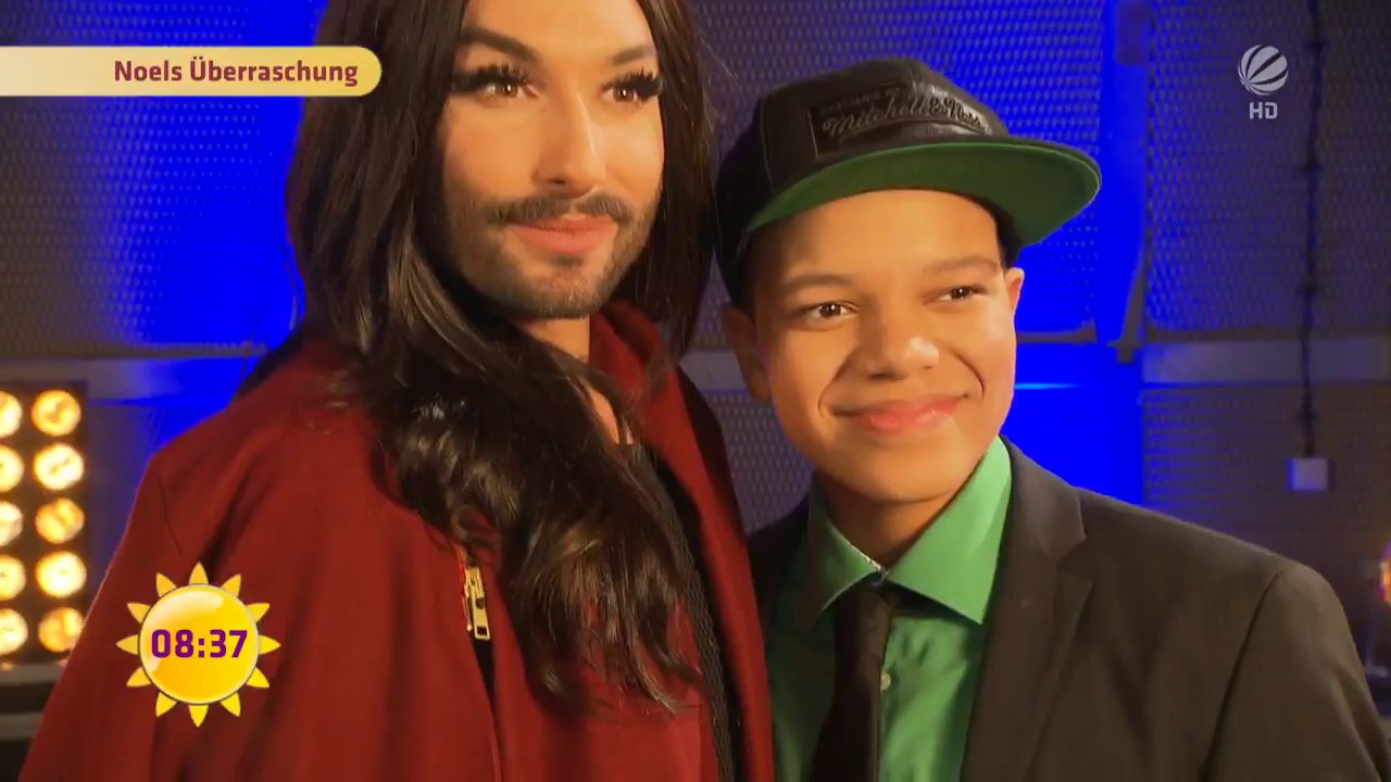 Noël meets his Idol Conchita Wurst, Voice Kids, 23.01.2016