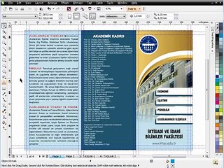 Corel Draw Video Dersleri - Corel Draw&#39;da Broşür Yapımı - Tasarımı - Görsel Eğitim Seti