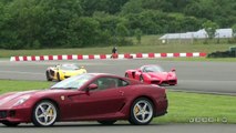 Decatted Ferrari Enzo Spitting FLAMES, Brutal Accelerations, Downshifts on Track
